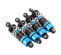 Alomejor Aluminum Alloy RC -Auto - KIT Complete Set of Four Shocks for 1/10 Scaling Models (Blue)