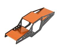 Alomejor Aluminum Alloy RC Car Frame Body Shell Cage for Axial SCX24 - Durable CNC Processing Upgrade Parts for RC Car Enthusiasts - Suitable for 1/24 Scale Models (Orange)