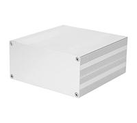 Alomejor Aluminum Project Box Durable Matte Silver Enclosure Casing for HIFI Amplifier and GPS Analyzer 68x145x150mm