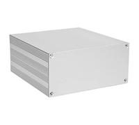 Alomejor Aluminum Project Box Durable Matte Silver Enclosure Casing for HIFI Amplifier and GPS Analyzer 68x145x150mm