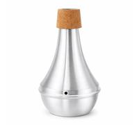 Alomejor Aluminum Trumpet Mute for Cornet Horn - Portable Practice Cup Silencer for Brass Instruments | Lightweight Sound Dampening Tool for Music Practice with Easy Storage & Durable Design
