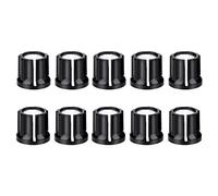 Alomejor Aluminum Volume Knobs Tone Control Knobs Replacement for Electric Bass Guitar 10 Piece Pack Dome Style