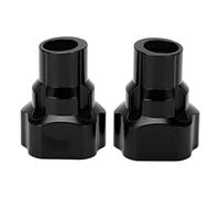 Alomejor Anodized Aluminum RC Rear Axle Outer Shell for Losi LMT 1/8 RC Truck, Lightweight and Effective Parts (Black)