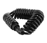 Alomejor Anti-Theft Helmet Cable Lock Portable 4 Digit Password Combination for Motorcycles Electric Vehicles Durable ABS Material