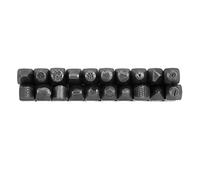 Alomejor Anvil Chisel Metal Set for Jewelry Crafting Beautiful Texture Appearance Making 20pcs (#3)