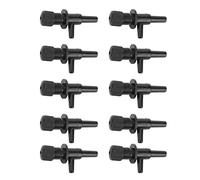 Alomejor Aquarium Control Valves Adjustable Plastic Oxygen Pump Valves for Regulating Air Volume in Fish Tanks Black 10 Pack