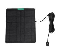 Alomejor Arlo Pro 5S Solar Panel Charter, Reliable 10W Etfe Monocrystalline Silicon -Monitoring Camera Solar Panel for Outdoor Outside Area (Black)