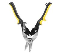 Alomejor Aviation Snips Left Cut Durable Metal Cutter | Forged chrome vanadium steel, Comfortable grip, Suitable for leather, Includes safety lock