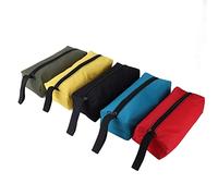 Alomejor Bags Storage Organizer Bags Tools with Portable Zipper, Storage Small Tools Durable for Men, 5 Package