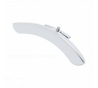 Alomejor Banjo Armrest Alloy Clamp On Rim Protector Single Leg Design 18 X 3 X 2cm for Vintage Model Banjo Players with Tool Free Installation Protector Plate Chrome Brass Black (Silver)
