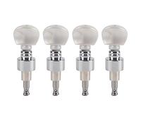 Alomejor Banjo Geared Machine Tuner Pearled Pinns Set with Excellent Craft for Banjo Players