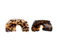 Alomejor Baseball Cap Hair Claw Clip for Women Secure Grip Tortoise Shell Design for Thick Thin Hair 2 Pieces (2pcs)