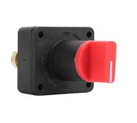 Alomejor Battery Disconnect Switch, Flame Retardant Nylon Power Cut OFF Isolator, 300A Max 100A Continuous, 12V 24V ON OFF Knob for Car Truck RV Boat Marine