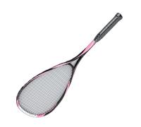 Alomejor Beginner Squash Racket Lightweight Carbon Squash Racket Oversized Foam Handle String (Pink)