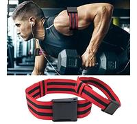 Alomejor BFR Bands, 2 Pack Blood Restriction Training Bands for Muscle Hypertrophy and Occlusion Training, with Latex Elastic Ribbon for Arms and Legs (Blue [Blue])