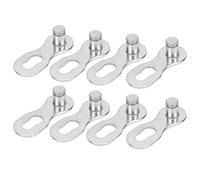 Alomejor Bicycle Bicycle Connector in Golden Steel for an 11 -speed Chain, Installation Tool, 4 Pairs for Mountain and Not Required Pairs of Mountain Bikes (Silver)