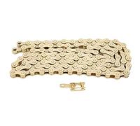 Alomejor Bicycle Chain with 116 Links 6/7/8 Speed High Strength Derailleur Chain for Road Mountain Bike(Gold)