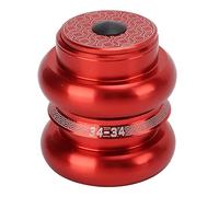 Alomejor Bicycle Headset 34mm Threadless Aluminum Alloy Headset for Mountain Bike & Road Bike - Lightweight, Precision Fit, Smooth Steering (Red)