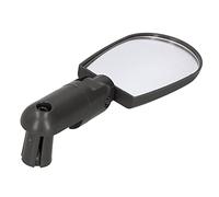 Alomejor Bicycle Reversing Mirror 360 Degrees Can Be Rotated Universal Bicycle Cost Mirrors for Safer Driving Experience (Black)