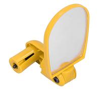Alomejor Bicycle Reversing Mirror 360 Degrees Can Be Rotated Universal Bicycle Cost Mirrors for Safer Driving Experience (Yellow)