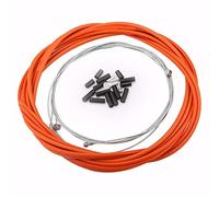 Alomejor Bike Brake Cable Bike Bicycle Front and Rear Gear Inner Outer Brake Cable Set for Bike Accessory(Orange)