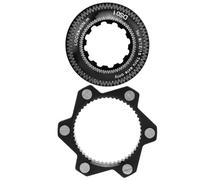 Alomejor Bike Brake Disc Rotor Adapter Set - 6-Piece Aluminium Alloy Center Lock to 6-Bolt Conversion Kit for Mountain & Road Bikes, Lightweight & Durable, Black