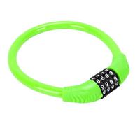 Alomejor Bike Lock Cable, 4 Digit Combination Resettable Security Cable Lock for Bike Electric Scooter (Green)