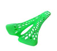 Alomejor Bike Saddle Engineering Plastic Bicycle Hollow Saddle 265 X 131 X 63mm with 40 Vent Holes 24 Degree Downward Design Lightweight for Mountain Road Track Bike Cycling (Green)