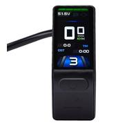 Alomejor Bike Speedometer with SM Connector Electric Bike LCD Display Screen, Water Proof, ABS Construction, Clear Color, Easy Reading, Tool Free Quick Installation for KT Controller