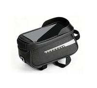 Alomejor Bike Top Tube Bag, Water Proof PU Frame Pouch Phone Holder with Touch Screen Window for Cycling (990)