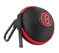 Alomejor Billiard Ball Bag EVA Billiard Carrying Case Holder 7.5 * 6.5 * 6.5cm Portable Billiards Protector Bag Accessory
