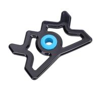 Alomejor Billiard Bridge Head Pool Cue Bridge Head Plastic with Multi Angle Precision Non Slip Base for Pool Table Players (Blue)
