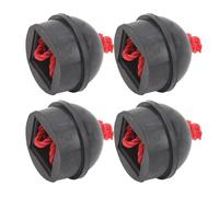Alomejor Billiard Pool Circle Hold Pocket 4 Pack Soft Long -lived Rubber Crevices with Cable Chalk in Place, No More Messy Hands, Suitable for Pool Players Suitable (Black)