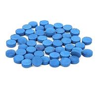 Alomejor Billiards Cue Tip 50pcs Snooker Cue Tips Billiard Pool Stick Replacement Tips Blue Pool Cues for Billiards Snooker Accessory(10mmm)