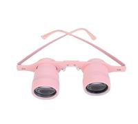 Alomejor Binocular Glasses 10x HD Magnification Compact Design for Bird Watching Outdoor Travel (Pink)