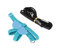 Alomejor Bird Harness Leash Elastic Lightweight Portable for Flying Easy To Wear Adjustable with Cute Wings for Bird Training or Outdoor Walking (Blue)