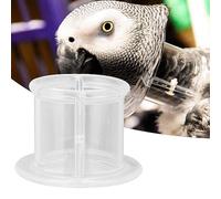 Alomejor Bird Neck Cover, Acrylic Anti Bite Collar for Parrots, Wound Healing Protection Adjustable for Post Surgery and Feather Plucking Prevention, Sizes S M L (S outer diameter 4.8 inner diameter