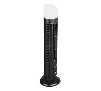 Alomejor Bladeless Tower Fan with Light, Compact Design (Black)