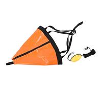 Alomejor Boat Anchor Float Set 24-Inch Drift Sock Sea Anchor Drogue with Kayak Tow Rope Line Buoy Ball Float(orange)