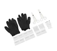 Alomejor Body Piercing Tool Set Professional Stainless Steel Needles Clamps for Ears Navel Tongue for Wide Application