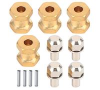 Alomejor Brass RC Car Combiner, Professional Manufacturing with Stable Characteristics, 12mm 15mm 17mm Optional Sizes for SCX10 90046 90047 1 10 RC Crawler Car (15mm)