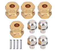 Alomejor Brass RC Car Combiner, Professional Manufacturing with Stable Characteristics, 12mm 15mm 17mm Optional Sizes for SCX10 90046 90047 1 10 RC Crawler Car (12mm)