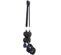 Alomejor Breathable Knee Fixation Bracket for Fracture Recovery, Adjustable Chuck, Immobilization Support, Suitable for Different Groups, Black