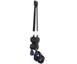 Alomejor Breathable Knee Fixation Bracket for Fracture Recovery, Adjustable Chuck, Immobilization Support, Suitable for Different Groups, Black