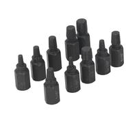Alomejor Broken Screw Extractor Set, 10 Sizes for Easy Removal