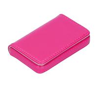 Alomejor Business Card Holder Design Large-Capacity for Office Managers PU Leather Portable for Men Women (001#)