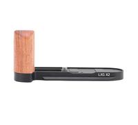 Alomejor Camera L Bracket with Aluminum and Wood Grip