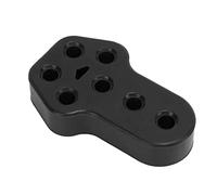 Alomejor Car Exhaust Hanger Bushing Rubber Exhaust Hanger Bushing 7 Hole 12mm Dia High Density Rubber Mount Reduces Vibration Fits Car Muffler Repair (Black)
