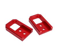 Alomejor Car Front Tow Hook Red T6061 Aluminum Alloy Tow Hook 2 Pack Stylish Recovery Strap Mount Easy Install Replacement for 2024 2025 2026