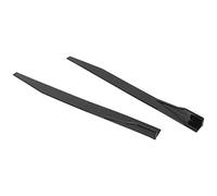Alomejor Car Side Skirt Splitter Lip Winglet Diffuser Glossy Black 120cm for Sedan and Hatchback 2pcs